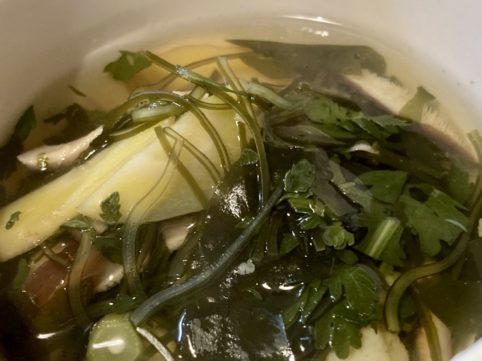 大根と春菊のスープ