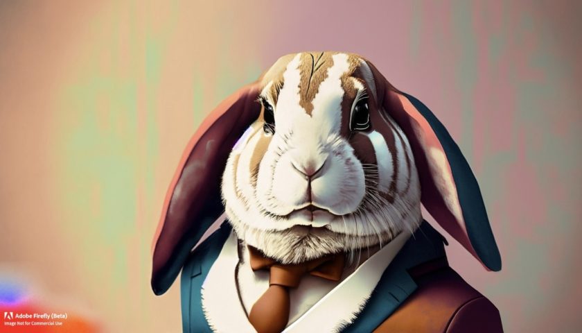 Aiで生成したウサギの画像