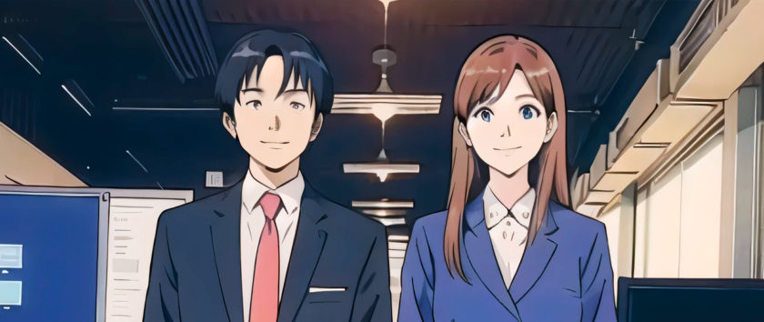 社会人が自習するイメージ画像 AI生成