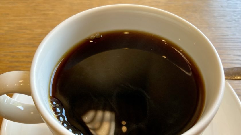 ホットのドリップコーヒー