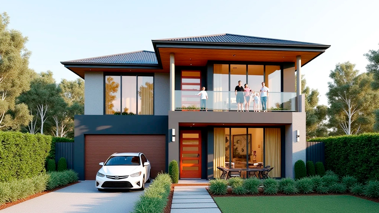 建築パース 住宅のイメージ画像 AI生成