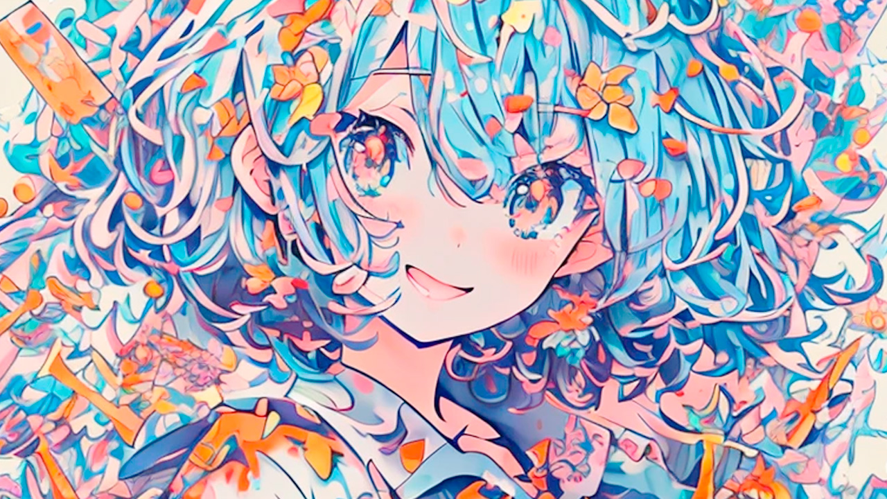 アニメ作画のイメージ AI生成