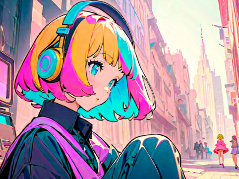 生成AIと女子エンジニアのイメージ画像 AI生成