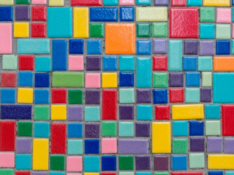 色鮮やかなタイル AI生成