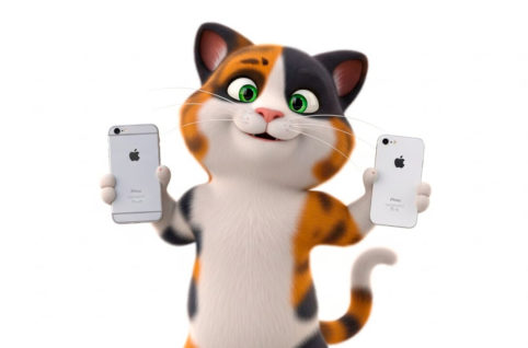 スマホ機種変更のイメージ画像 AI生成