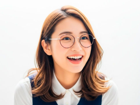 先を予測する女性 AI生成