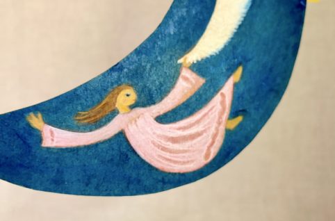 絵本作家 小川ナオ作モビール