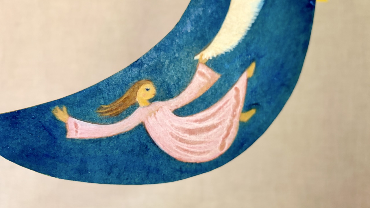 絵本作家 小川ナオ作モビール