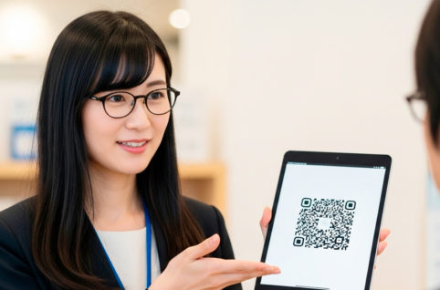 手続きの説明を省く授業員 AI生成