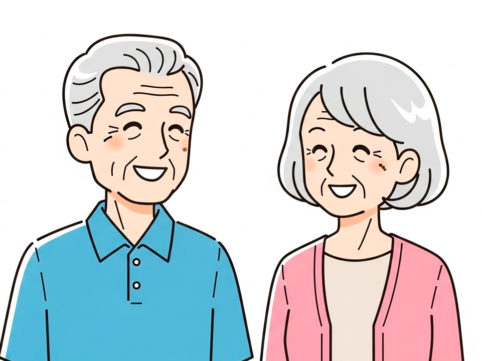 高齢者のイラスト AI生成