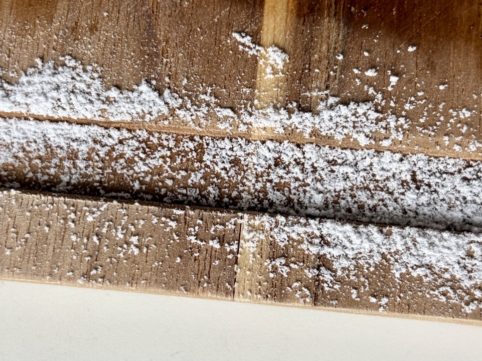 料理プレートの白砂糖