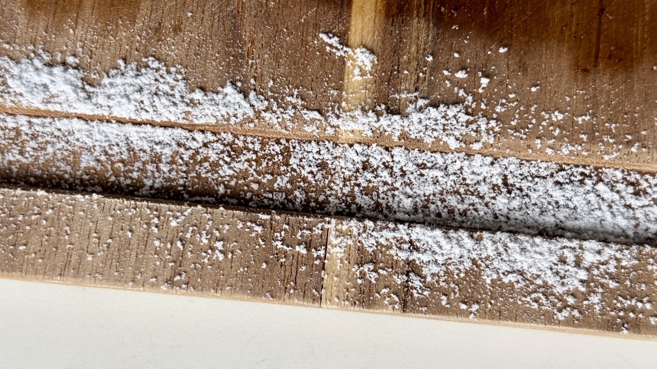 料理プレートの白砂糖