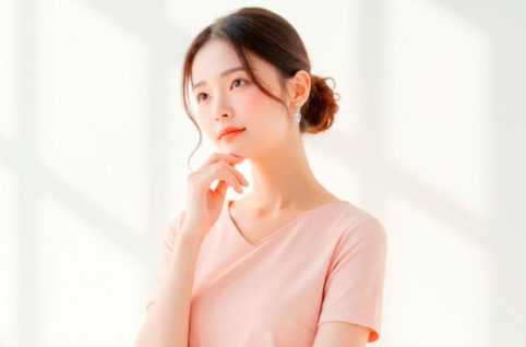 モヤモヤする女性 AI生成